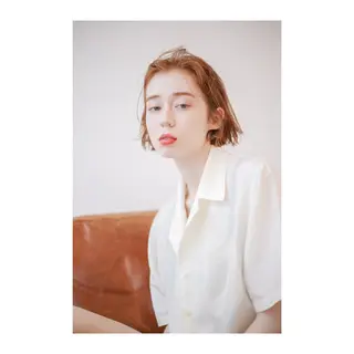 ショート カラー パーマ つくばUtooe's 副店長　寺沢颯のヘアスタイル