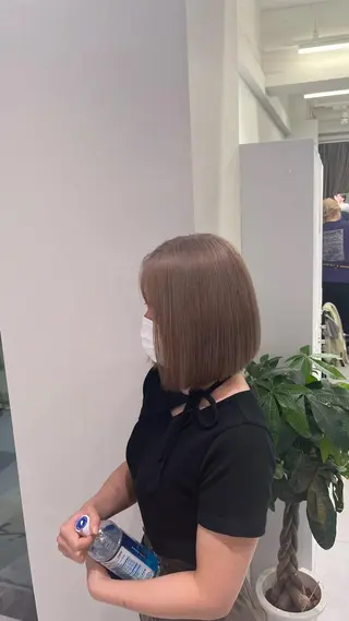 ショート カラー 髪質改善/レイヤー 兼折楓馬のヘアスタイル