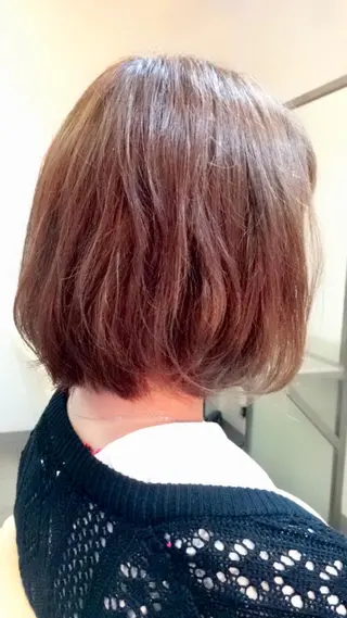 ショート カラー パーマ ヤマウチ  ヒデキのヘアスタイル