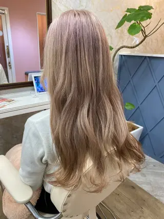 ロング カラー ヘアアレンジ 🇰🇷韓国ヘア× 髪質改善　黒川天斗のヘアスタイル