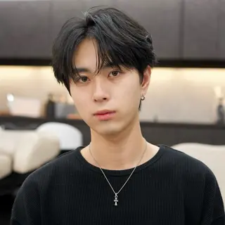 パーマ メンズ メンズ縮毛矯正/折羽 翔也のヘアスタイル