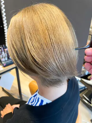 ショート カラー 髪質改善/ブリーチ 田代 龍我のヘアスタイル