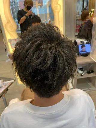 ミディアム メンズ 柳澤 和也のヘアスタイル