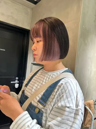 ショート カラー デザインカラー❤︎ イシイレイのヘアスタイル