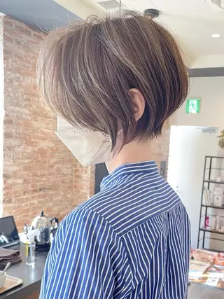 ショート カラー 大人女性お悩み解決 ショート/伊波のヘアスタイル