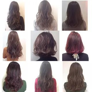 ショート ミディアム セミロング ロング カラー TOMOYAレイヤー ブリーチ縮毛矯正のヘアスタイル