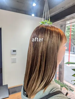 セミロング カラー スパニスト 中川のヘアスタイル