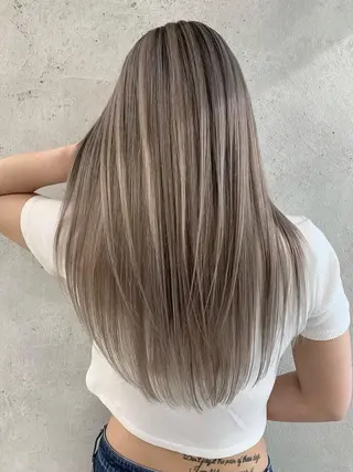ロング カラー 髪質改善land千葉所属・阿部 圭悟のヘアスタイル