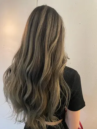 ロング カラー 京都美容師 塩のヘアスタイル