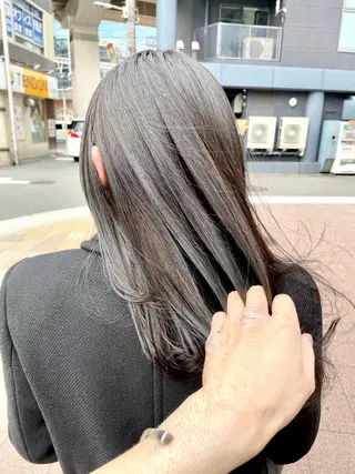 セミロング カラー 🔵暗髪 特化🔵 梅田・増田のヘアスタイル
