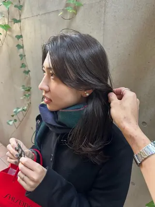 ロング 似合わせカット /パーマ岡本淳平のヘアスタイル