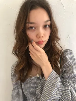 ロング パーマ さかい なつみのヘアスタイル