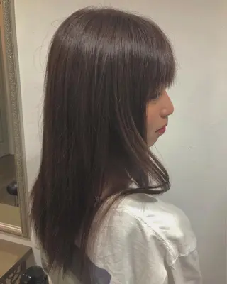 セミロング カラー 松下 智也のヘアスタイル