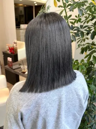 ミディアム 近澤瑠以✂︎ベージュ /透明感カラーのヘアスタイル