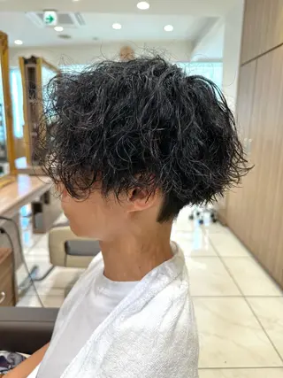パーマ メンズ 関口 舜大のヘアスタイル
