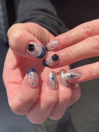♡saya♡ネイルパーツ order nail✩.*˚ 永瀬廉くん🖤 #ネイル #ネイルデザイン #ネイル