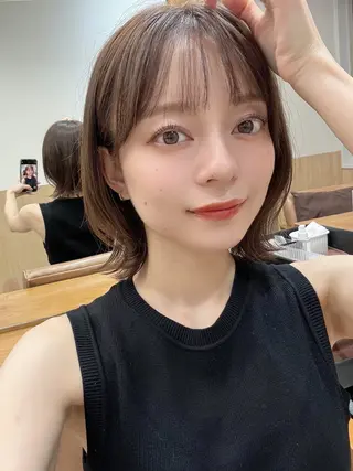 ミディアム AITOKYO Ｓ渋谷所属・渋谷/透明感カラー/ 歩夢のヘアスタイル
