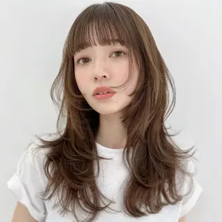 ミディアム 縮毛矯正、髪質改善 肘以上無料のヘアスタイル