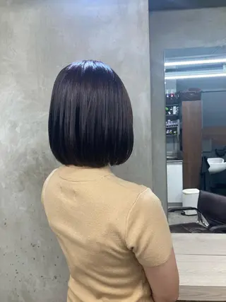 ショート カラー ヘアアレンジ ブリーチ&似合せボブ 田中寛十のヘアスタイル