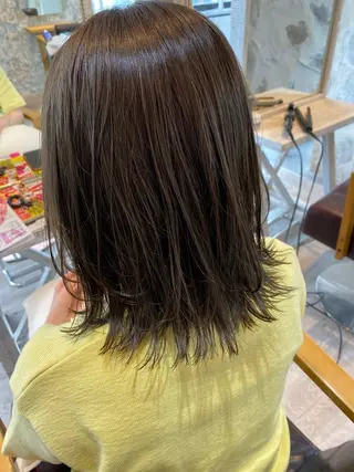 ミディアム カラー AUBE hair ales福岡平尾店所属・塚本 昂のヘアスタイル