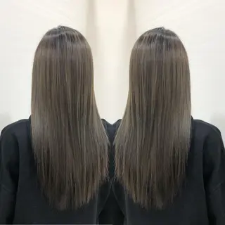 セミロング カラー 得能 雅人のヘアスタイル