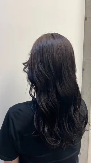 ロング カラー 水野 志保のヘアスタイル