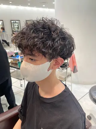 ショート パーマ メンズ TAYA千葉そごう店所属・【千葉駅南口歩1分】 MAKAのヘアスタイル