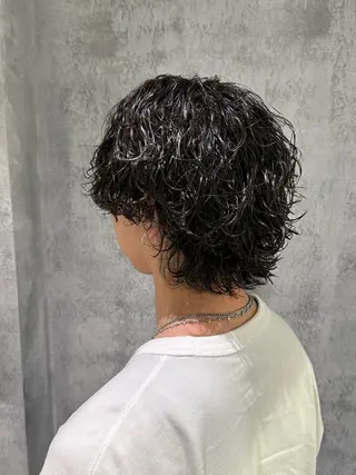 セミロング パーマ メンズ 山下 歩夢のヘアスタイル