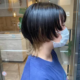 ショート カラー 舟橋 りんかのヘアスタイル