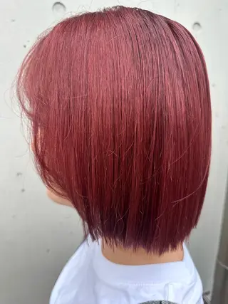 ショート カラー 艶カラー/縮毛矯正/ ブリーチカラー/みなのヘアスタイル