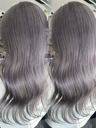 ロング カラー ヘアアレンジ GO TODAY シェアサロン 原宿本店所属・原宿ハイトーンカラー 🌼みるい🌼のヘアスタイル