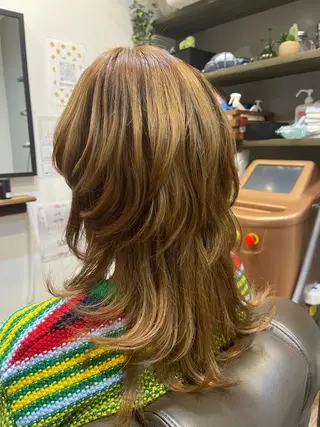 ロング 水野 雄介のヘアスタイル