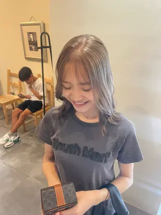 ロング 鎌取/透明感カラー /ボブ/顔まわりのヘアスタイル