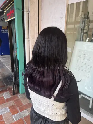 ロング カラー 八重樫 夢愛のヘアスタイル