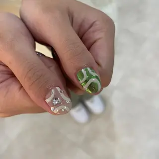 ネイル ゆびノさき茨木店 ニュアンス/アートのネイルデザイン