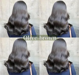 セミロング カラー 色気ある大人カラー /ブリーチなしのヘアスタイル