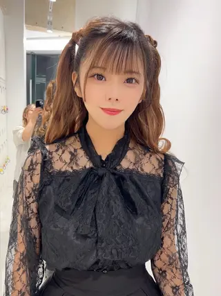 ロング ヘアアレンジ はるか/ブリーチカラ ー/ヘアアレンジ🤍のヘアスタイル