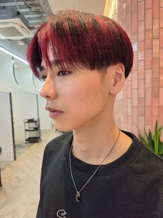 メンズ カラー メンズ ヘアメイク  ハイトーン キャロのヘアスタイル