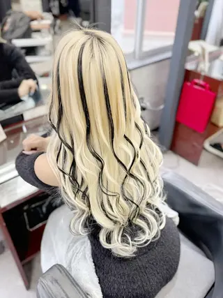 ロング 💎エクステ×カラー 🩵BIZEのヘアスタイル
