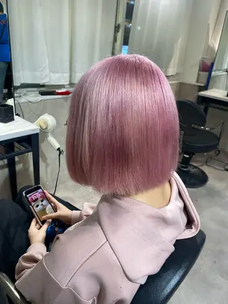 カラー Seleneコウキ ブリーチ/ハイトーンのヘアスタイル