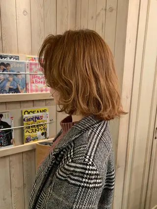 ミディアム カラー 森 早希絵のヘアスタイル