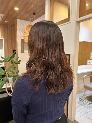 セミロング パーマ 穂乃香 ショートパーマ☘️のヘアスタイル