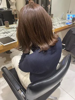 カラー ラベンダー/レイヤー スタイル🤎mamiのヘアスタイル