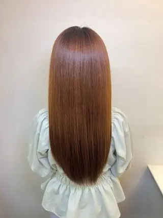 ロング 超透明感カラー🦋韓 国羽エクステ🪽🫧のヘアスタイル