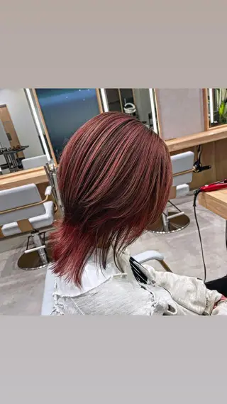 ミディアム カラー 艶髪・透明感カラー ✨若松良樹のヘアスタイル