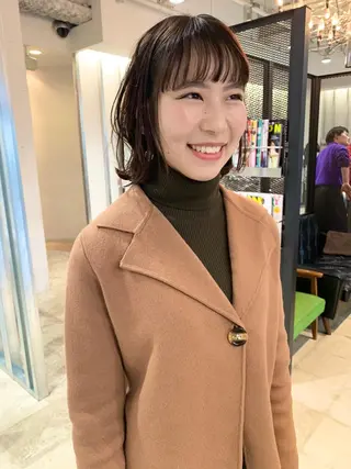 ミディアム パーマ 林下  大輔のヘアスタイル