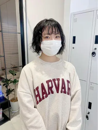 パーマ sand 大阪梅田所属・ショートパーマ🌀 ✂︎小寺仁紫のヘアスタイル