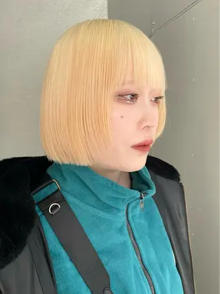 ミディアム カラー パーマ ヘアアレンジ メンズ ハイトーン/レイヤー 🌸さくらのヘアスタイル