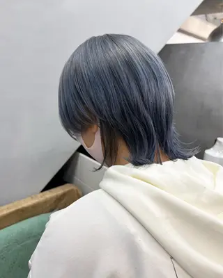 ミディアム カラー 垢抜けハイトーン×ブ ロウリストAZUKIのヘアスタイル