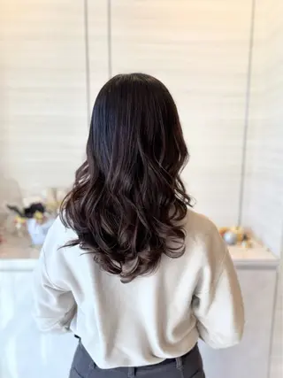 セミロング カラー ヘアアレンジ グランデュール静岡インター通り店所属・まい 静岡インター通りのヘアスタイル
